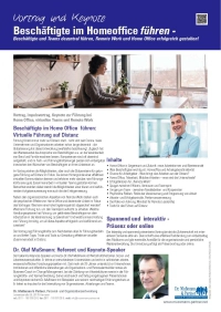 Vortrag Keynote Führung Home Office, Remote Work Telearbeit, Homeoffice